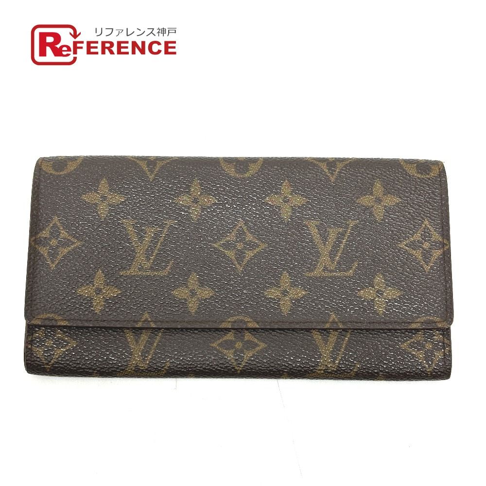 LOUIS VUITTON ルイヴィトン 長財布 ポルトフォイユ 3カルトクレディ M61818 モノグラムキャンバス ブラウン