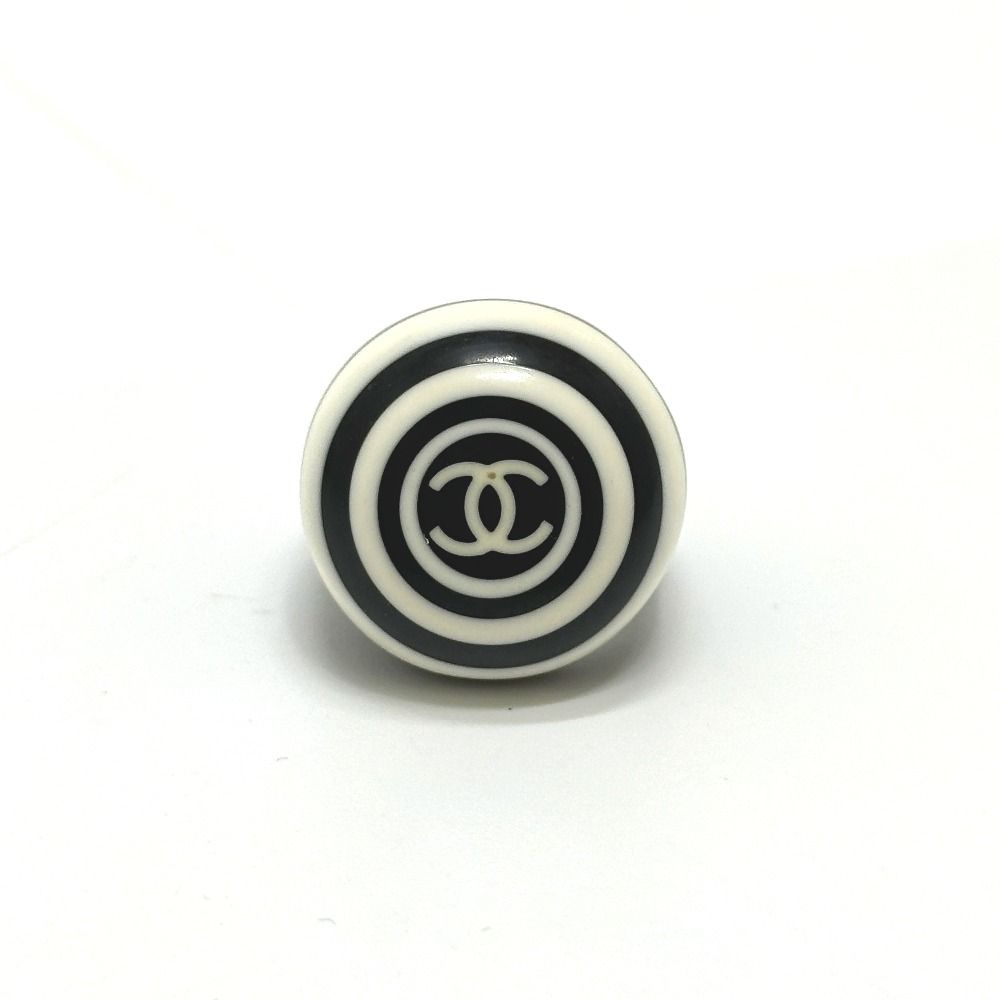 CHANEL シャネル リング・指輪 ココマーク プラスチック ブラック