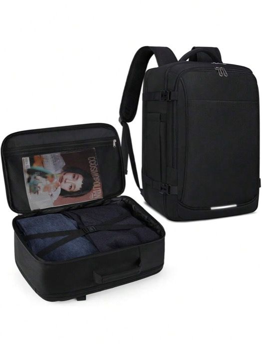 バッグ メンズ バックパック リュック 40L大容量バックパックセット、ユニセックス トラベルバックパック、機内持ち込み可、17インチ 防水ラップトップバックパック、スペース豊富な日常用/ビジネス/学校/週末バックパック、3つのメッシュポケットと1つの靴