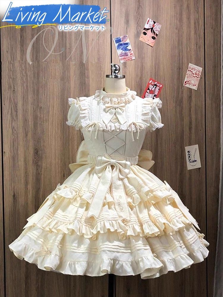豪華姫系 lolita 可愛 レトロ風 オリジナル 洋服 ロリータ ワンピース 美しい刺繍 ワンピース ゴスロリ風 キャラクター衣装 学園祭用 文化祭用 舞台演出用 日常着 プレゼント用 レディース用 CS624P064