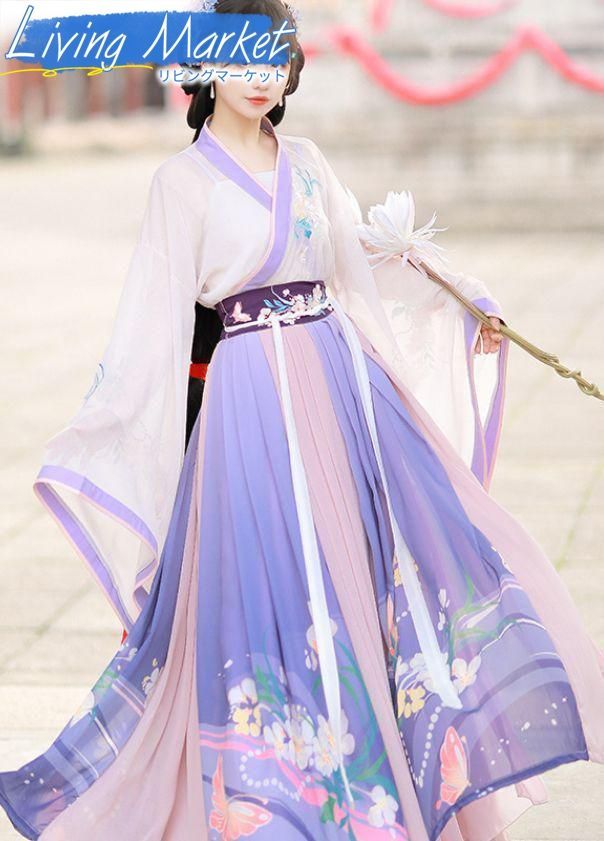 豪華刺繍 漢服 かんふく 古風衣装 レトロ風 中華ロリータ コスプレ ワンピース　唐装　仙女服 中華風 美しい刺繍 学園祭用 文化祭用 舞台演出用 日常着 プレゼント用 レディース用 CS624P168