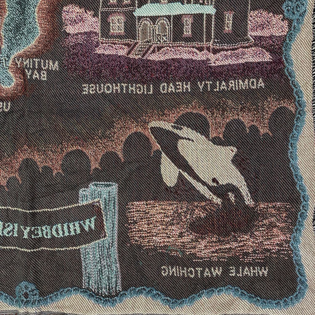 vintageラグ ブランケット マルチカバー タペストリー ウィドビー島