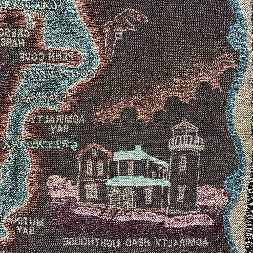 vintageラグ ブランケット マルチカバー タペストリー ウィドビー島