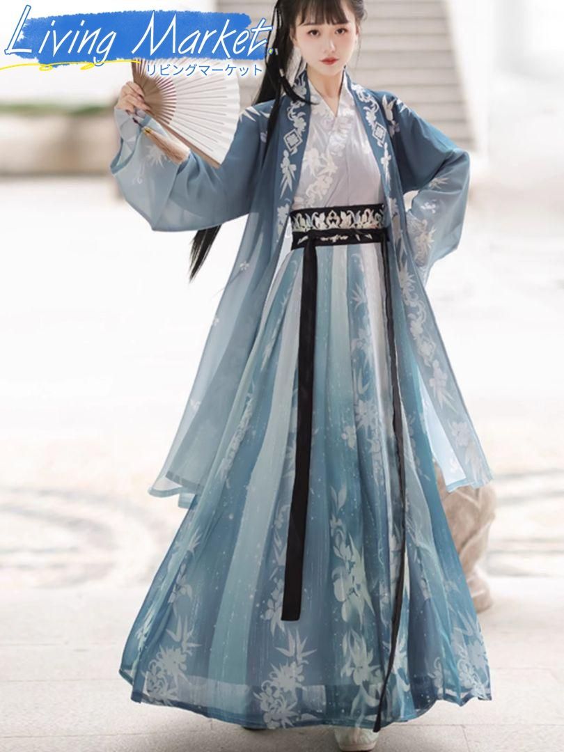 豪華刺繍 漢服 かんふく 古風衣装 レトロ風 中華ロリータ コスプレ ワンピース　唐装　仙女服 中華風 美しい刺繍 学園祭用 文化祭用 舞台演出用 日常着 プレゼント用 レディース用 CS624P211