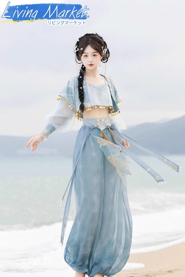 豪華刺繍 漢服 かんふく 古風衣装 レトロ風 中華ロリータ コスプレ ワンピース 唐装 仙女服 中華風 美しい刺繍 学園祭用 文化祭用 舞台演出用 日常着 プレゼント用 レディース用 CS624P153 12,487円