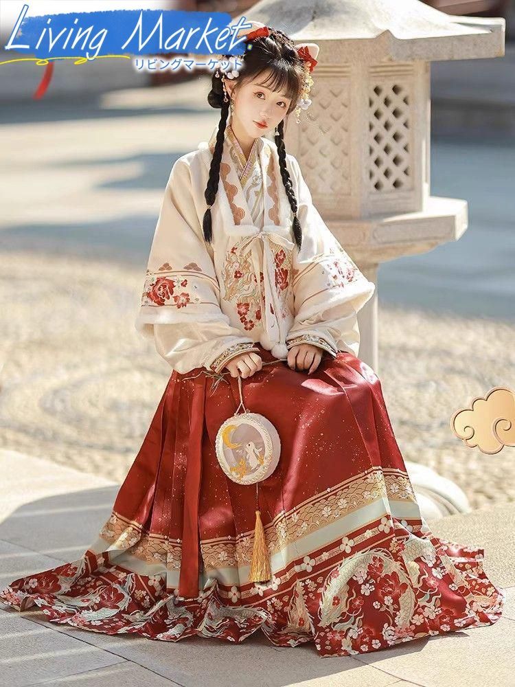 豪華刺繍 漢服 かんふく 古風衣装 レトロ風 中華ロリータ コスプレ ワンピース 唐装 仙女服 中華風 美しい刺繍 学園祭用 文化祭用 舞台演出用 日常着 プレゼント用 レディース用 CS624P229
