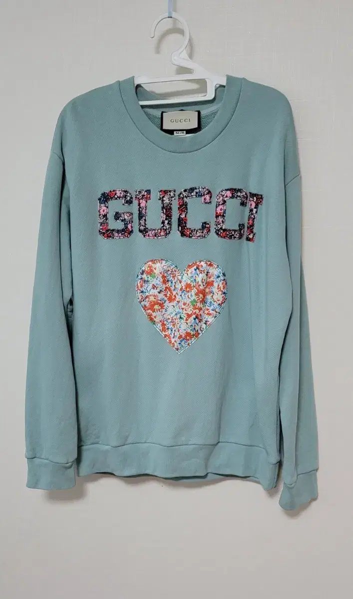 新品 グッチ フローラル ハート スウェット ミント L
