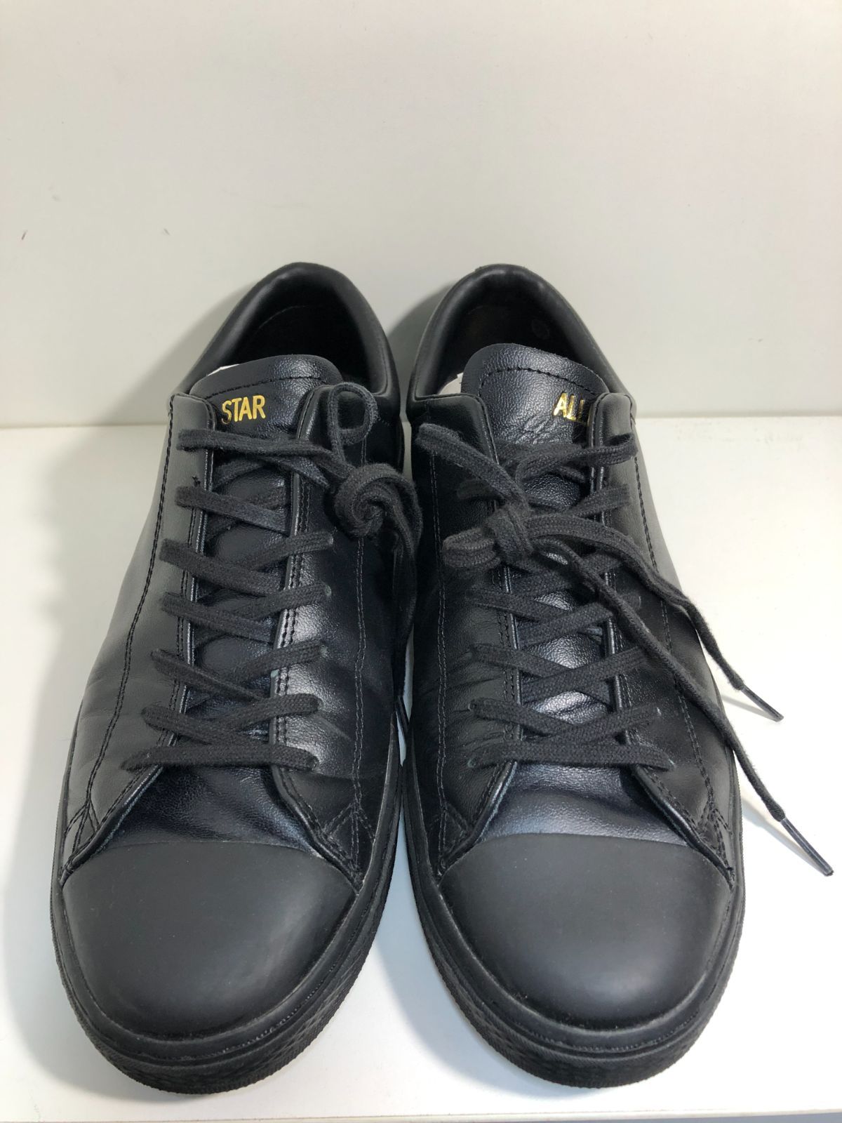 036042 CONVERSE LEATHER ALL STAR COUPE OX スニーカー 27cmブラック