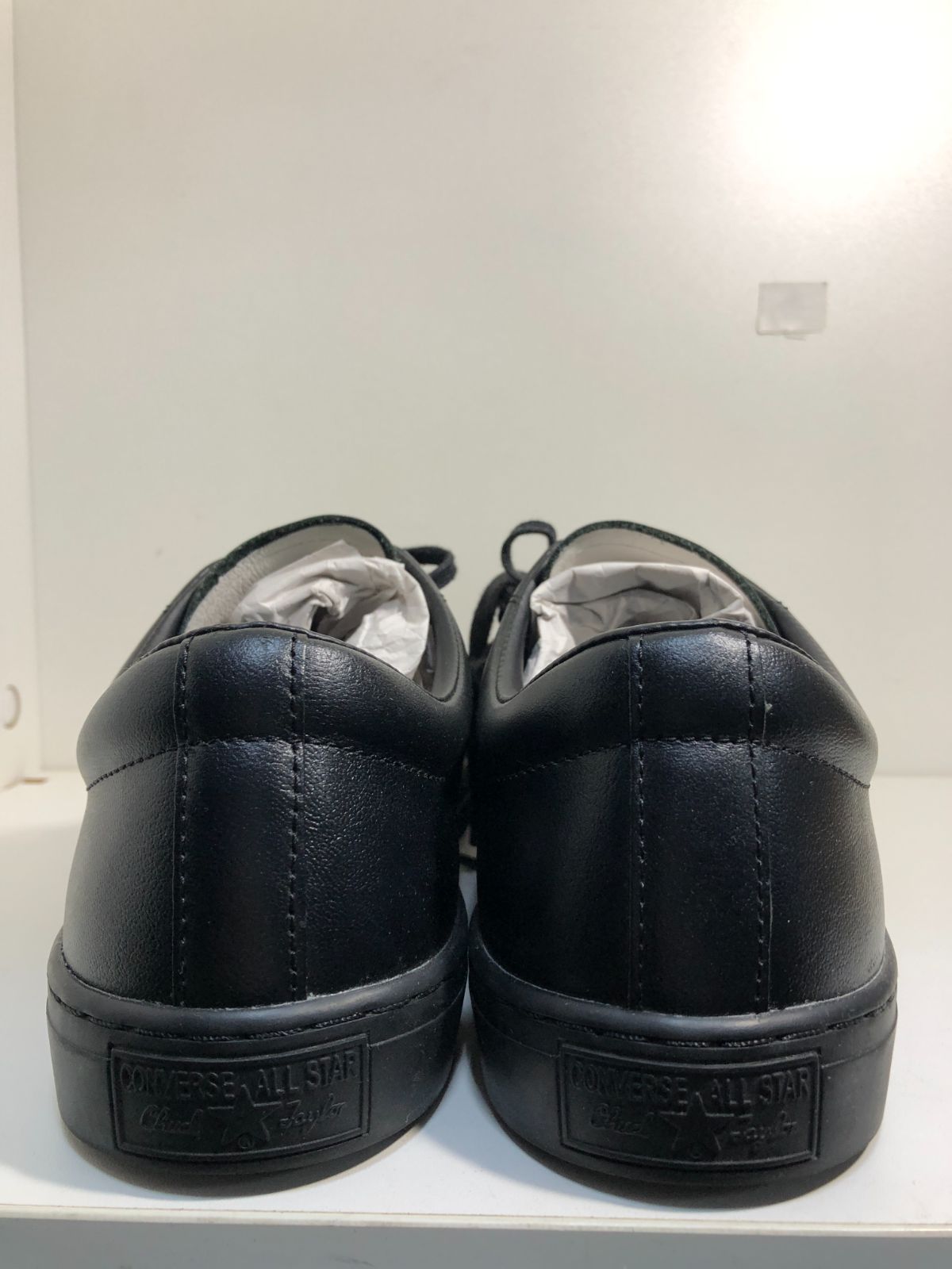 036042 CONVERSE LEATHER ALL STAR COUPE OX スニーカー 27cmブラック