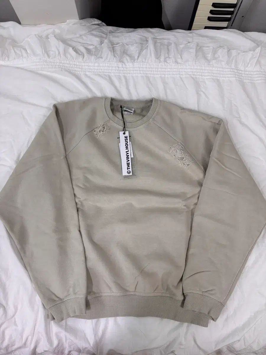 定価10/新品)ヴァイナルハウス デストロイ スウェットシャツ スウェット サンド L