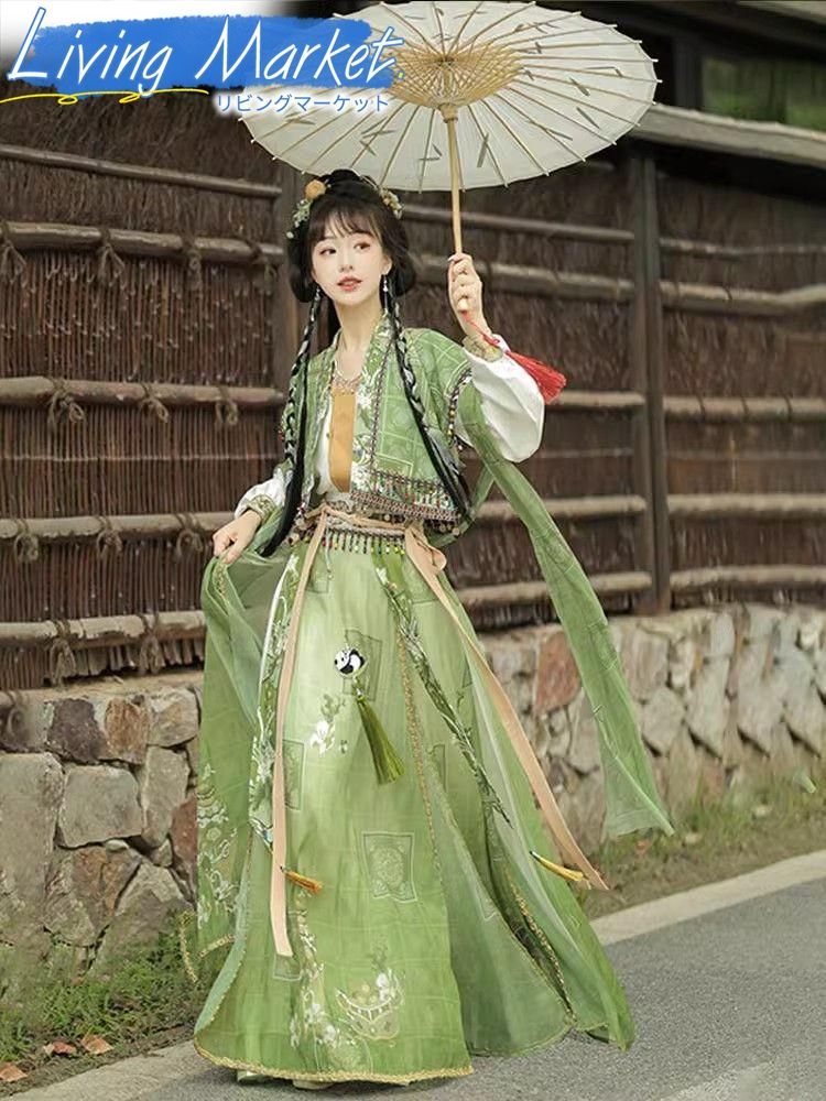 豪華刺繍 漢服 かんふく 古風衣装 レトロ風 中華ロリータ コスプレ ワンピース 唐装 仙女服 中華風 美しい刺繍 学園祭用 文化祭用 舞台演出用 日常着 プレゼント用 レディース用 CS624P226