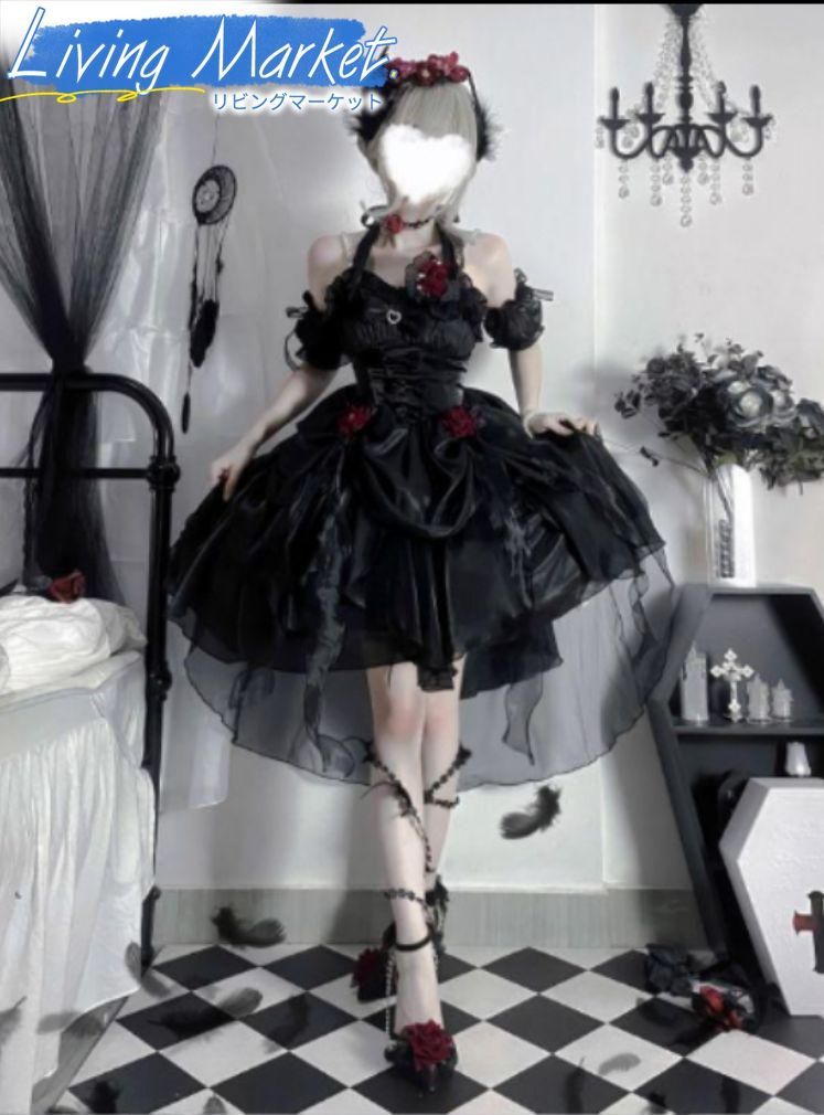 豪華姫系 lolita 可愛 レトロ風 オリジナル jsk ロリータ ワンピース 美しい刺繍 ワンピース ゴスロリ風 キャラクター衣装 学園祭用 文化祭用 舞台演出用 日常着 プレゼント用 レディース用 CS624P013