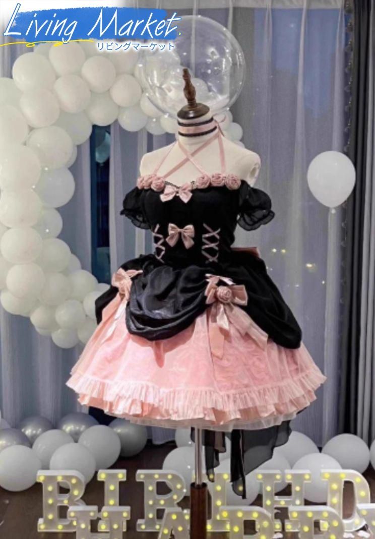 豪華姫系 lolita 可愛 レトロ風 オリジナル jsk ロリータ ワンピース 美しい刺繍 ワンピース ゴスロリ風 キャラクター衣装 学園祭用 文化祭用 舞台演出用 日常着 プレゼント用 レディース用 CS624P012