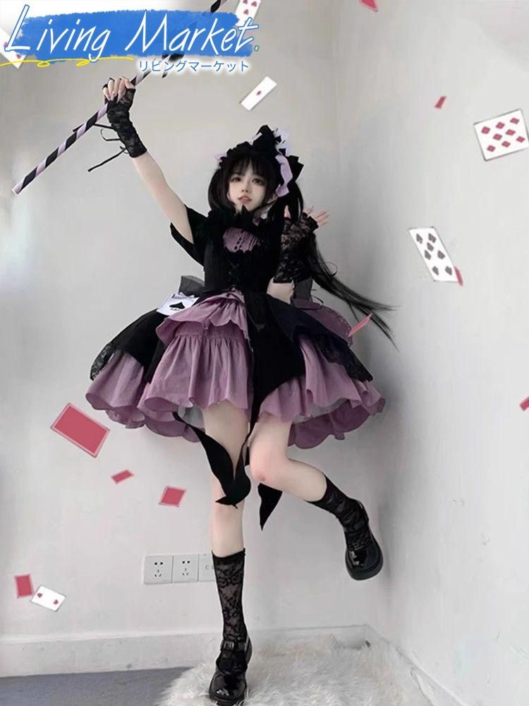 豪華姫系 lolita 可愛 レトロ風 オリジナル 洋服 ロリータ ワンピース 美しい刺繍 ワンピース ゴスロリ風 キャラクター衣装 学園祭用 文化祭用 舞台演出用 日常着 プレゼント用 レディース用 CS624P049