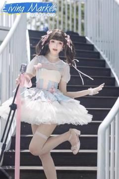豪華姫系 lolita 可愛 レトロ風 オリジナル 洋服 ロリータ ワンピース 美しい刺繍 ワンピース ゴスロリ風 キャラクター衣装 学園祭用 文化祭用 舞台演出用 日常着 プレゼント用 レディース用 CS624P035