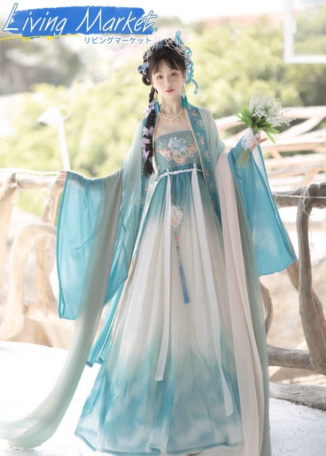 豪華刺繍 漢服 かんふく 古風衣装 レトロ風 中華ロリータ コスプレ ワンピース 唐装 仙女服 中華風 美しい刺繍 学園祭用 文化祭用 舞台演出用 日常着 プレゼント用 レディース用 CS624P156