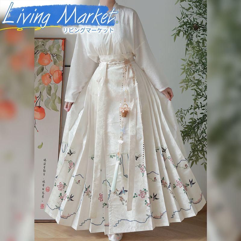 豪華刺繍 漢服 かんふく 古風衣装 レトロ風 中華ロリータ コスプレ ワンピース 唐装 仙女服 中華風 美しい刺繍 学園祭用 文化祭用 舞台演出用 日常着 プレゼント用 レディース用 CS624P126
