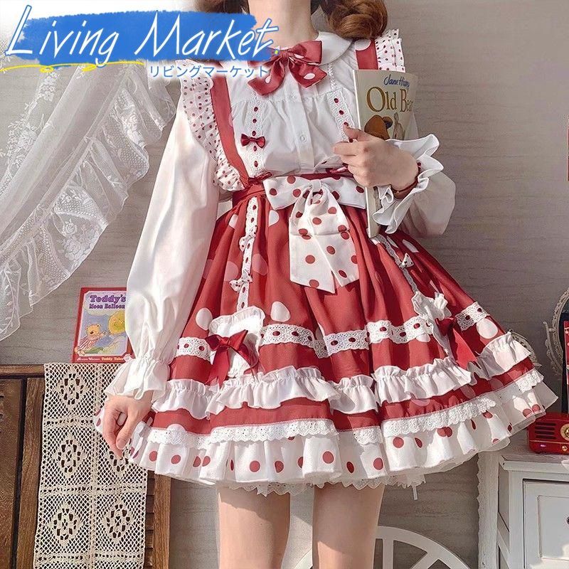 豪華姫系 lolita 可愛 レトロ風 オリジナル jsk ロリータ ワンピース 美しい刺繍 ワンピース ゴスロリ風 キャラクター衣装 学園祭用 文化祭用 舞台演出用 日常着 プレゼント用 レディース用 CS624P001