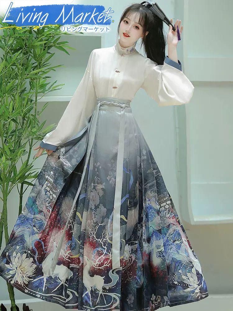 豪華刺繍 漢服 かんふく 古風衣装 レトロ風 中華ロリータ コスプレ ワンピース 唐装 仙女服 中華風 美しい刺繍 学園祭用 文化祭用 舞台演出用 日常着 プレゼント用 レディース用 CS624P300