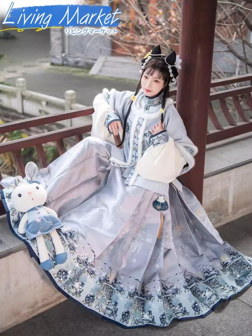 豪華刺繍 漢服 かんふく 古風衣装 レトロ風 中華ロリータ コスプレ ワンピース 唐装 仙女服 中華風 美しい刺繍 学園祭用 文化祭用 舞台演出用 日常着 プレゼント用 レディース用 CS624P136
