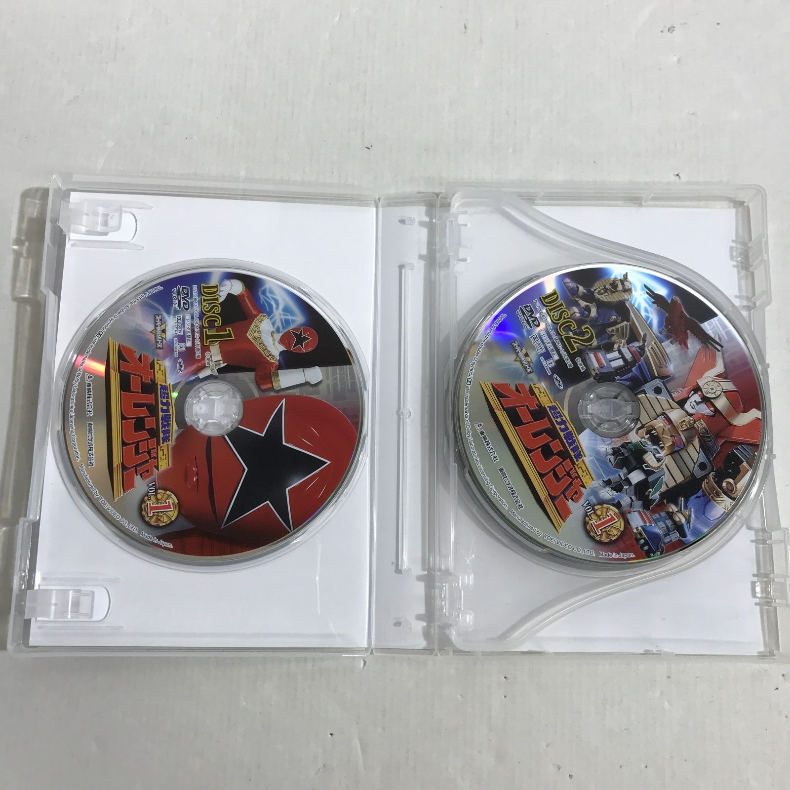 八戸第2-16-1] 超力戦隊 オーレンジャー DVD COLLECTION Vol.1 Vol.2