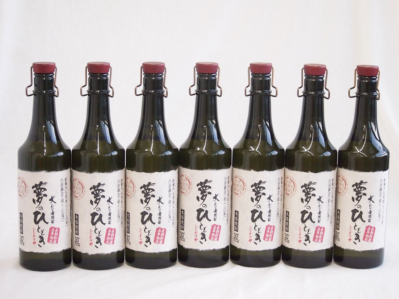 7本セット(井上酒造 長期貯蔵 5年熟成 夢のひととき麦焼酎30度(大分県)) 720ml×7本