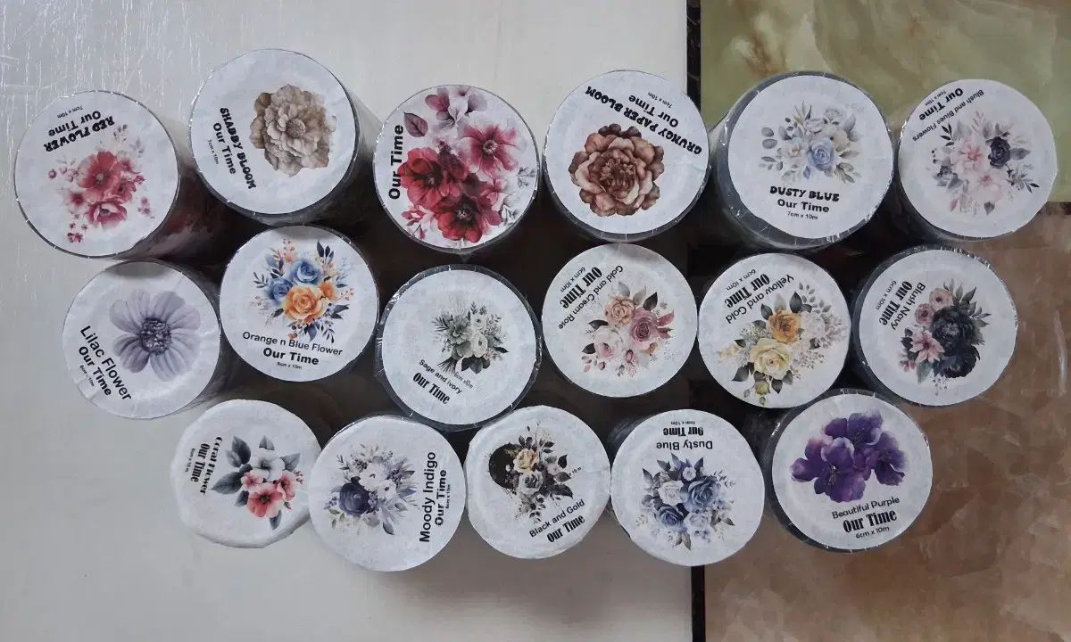 ウリの時間の花マスキングテープ出品