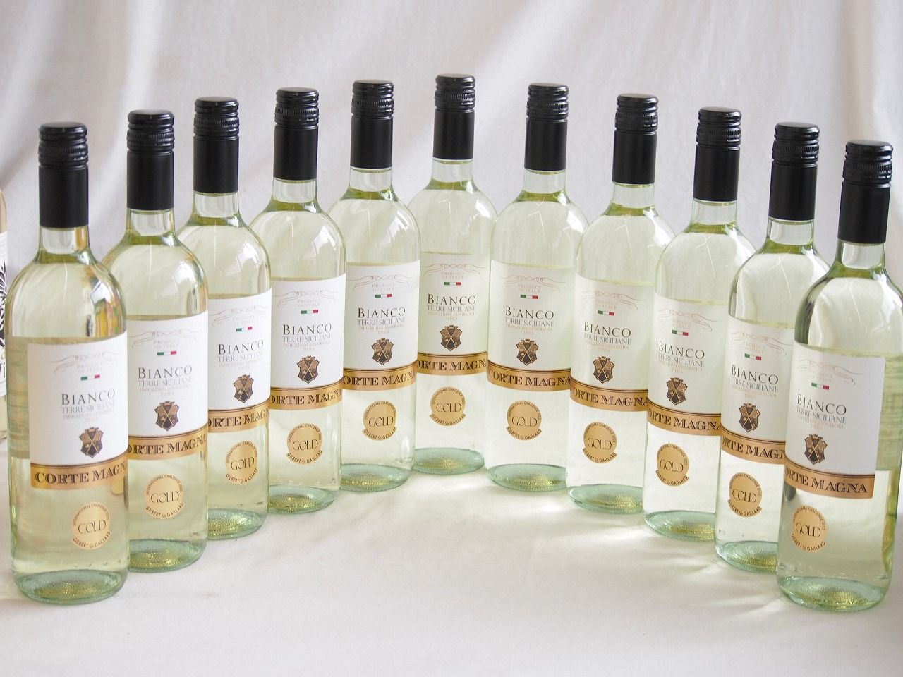 11本セット(イタリア金賞白ワイン コルテマーニャ ビアンコ テッレ シチリアーネ) 750ml×11本