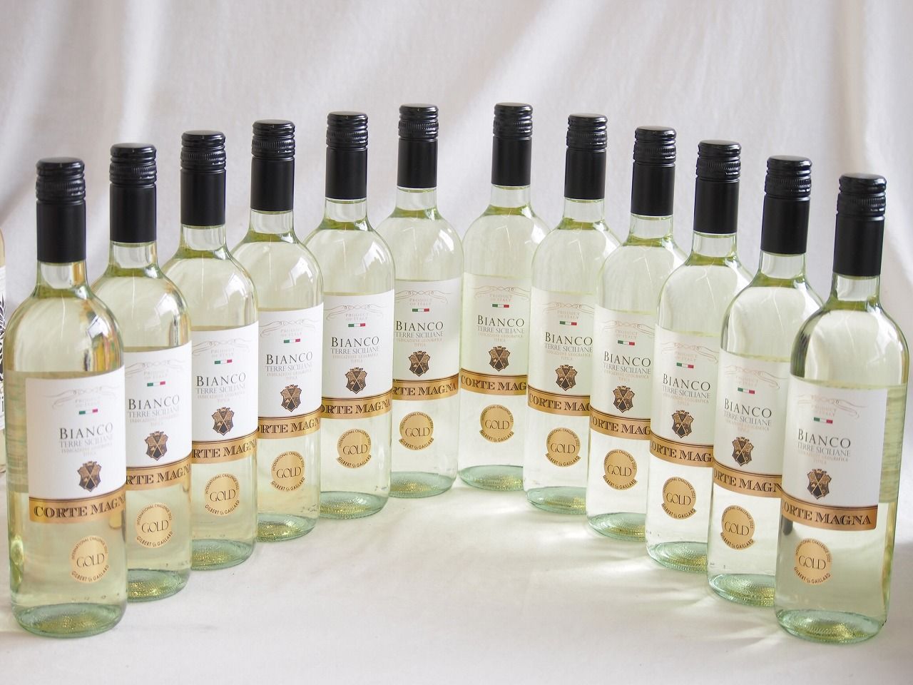 12本セット(イタリア金賞白ワイン コルテマーニャ ビアンコ テッレ シチリアーネ) 750ml×12本