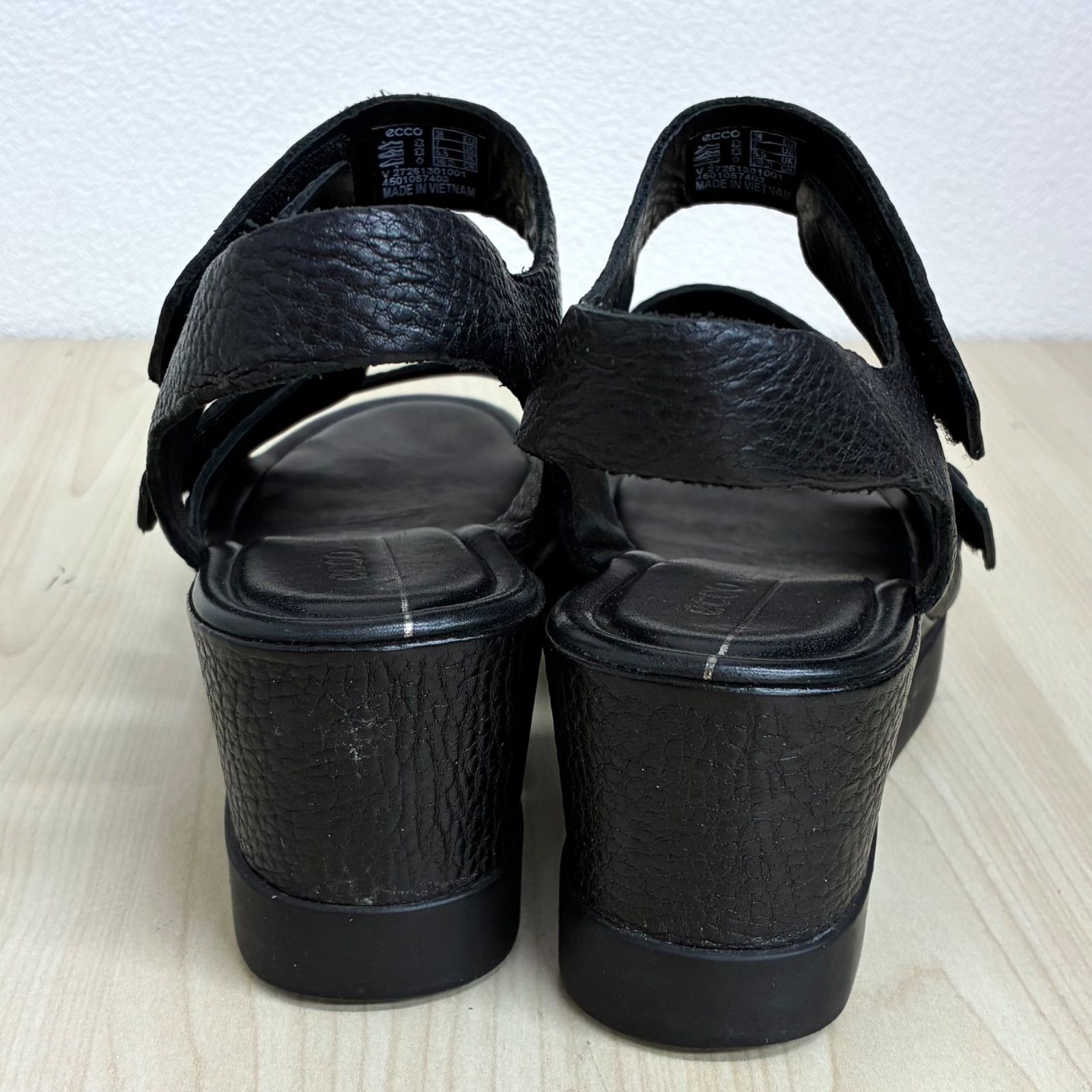 エコー ECCO】shapeWedgePlateau/ウェッジソールサンダル EU38