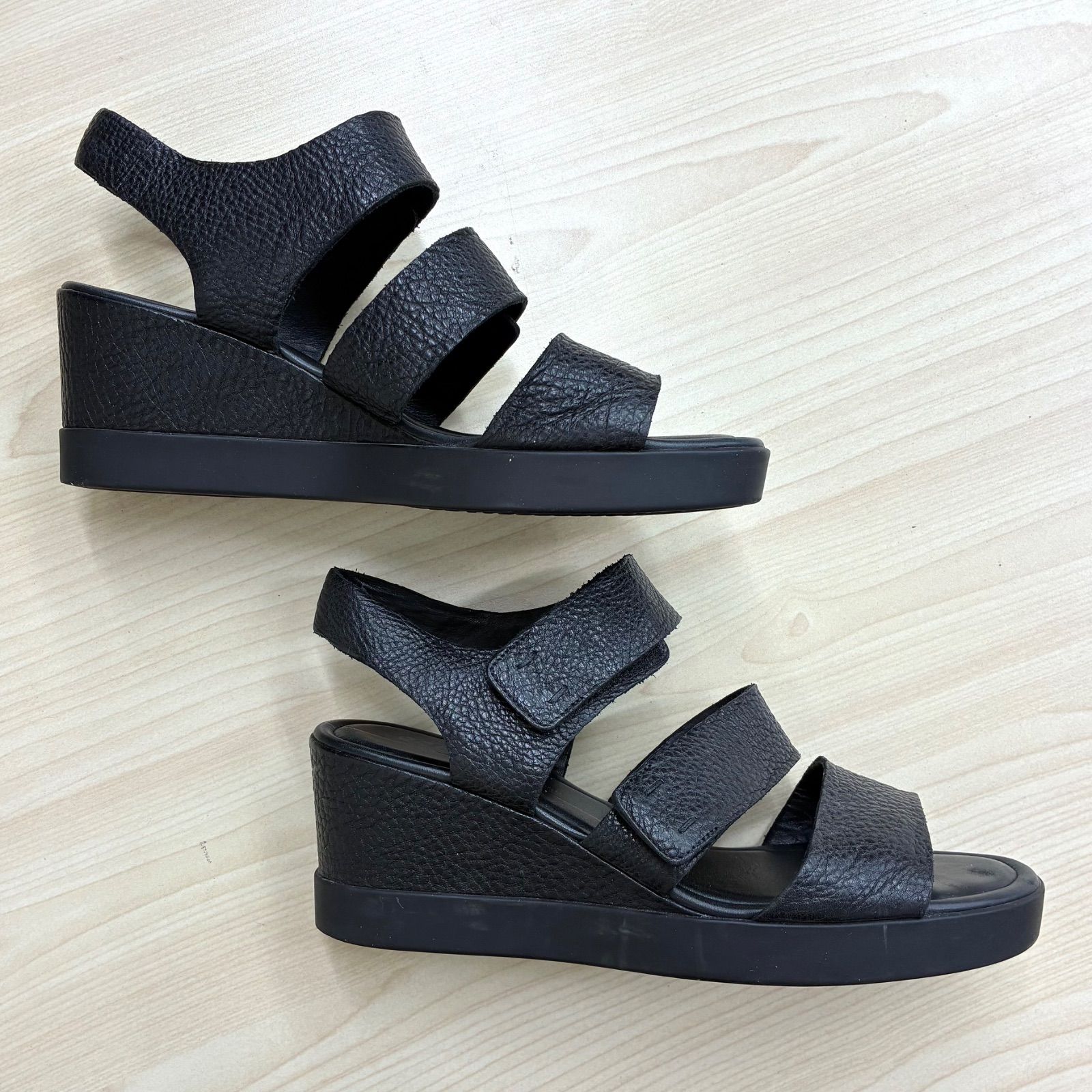エコー ECCO】shapeWedgePlateau/ウェッジソールサンダル EU38