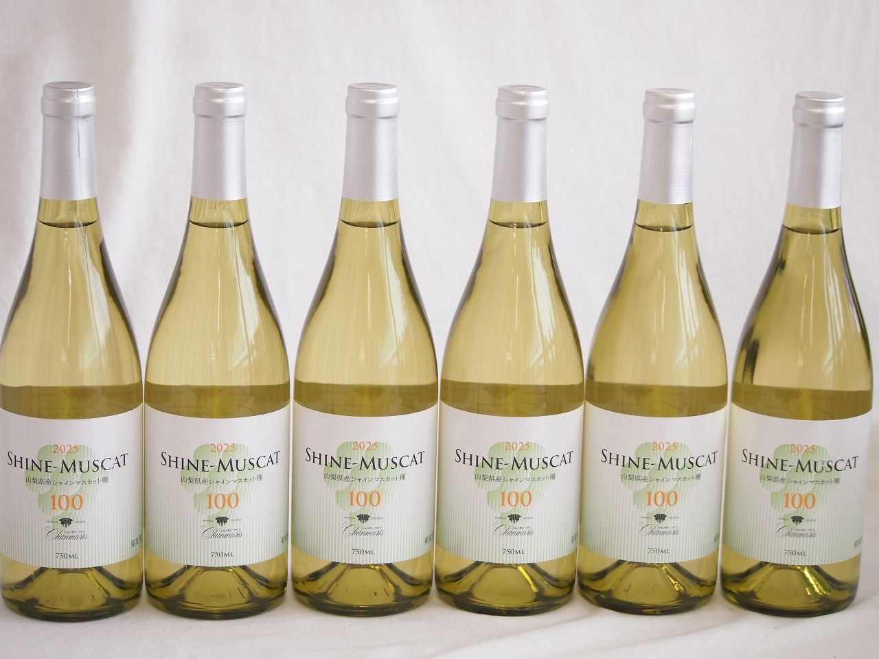 6本セット(シャインマスカット100ワインやや甘口(山梨県)) 750ml×6本