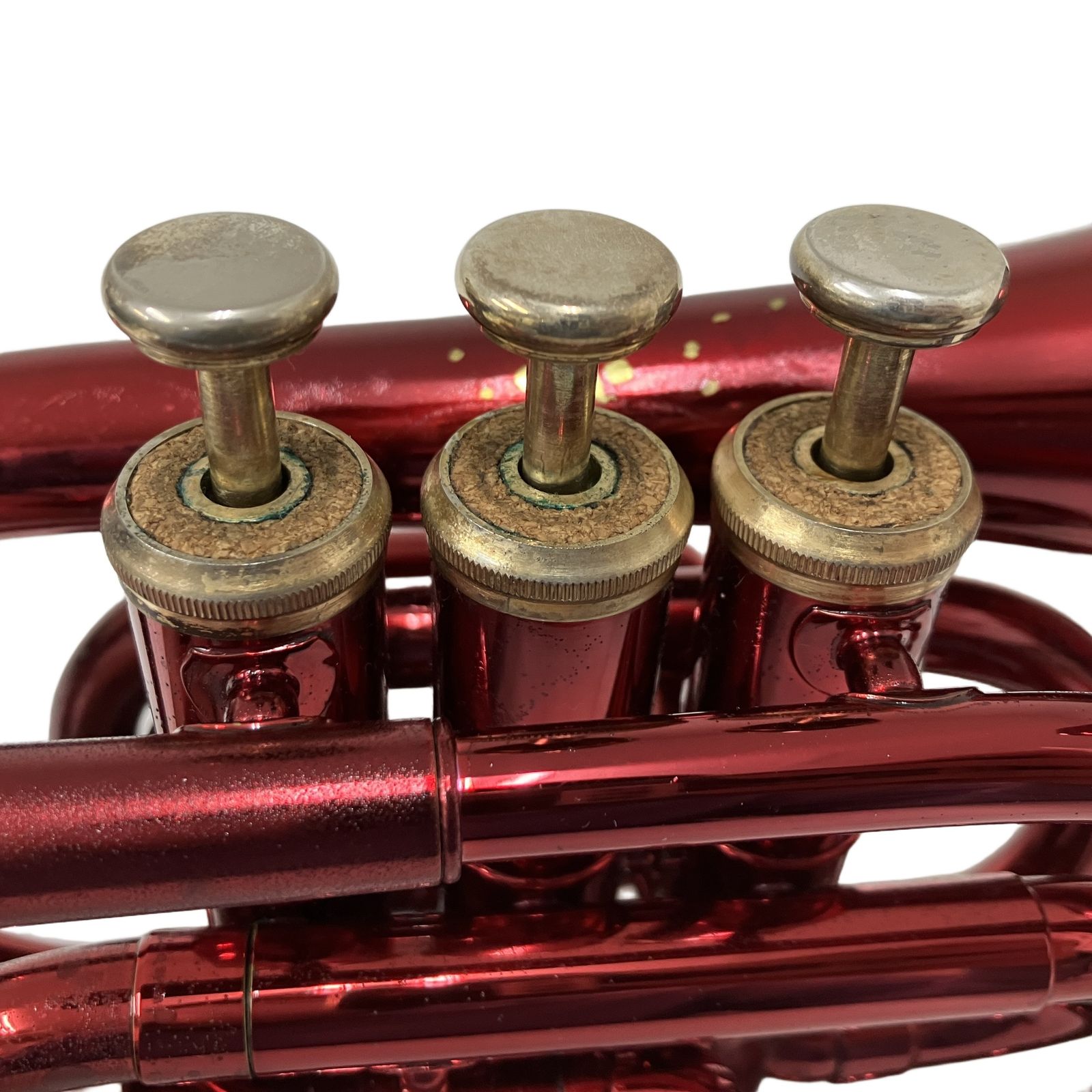J.Michael コルネット ポケットトランペットTR-400PCL RED ミニ 管楽器
