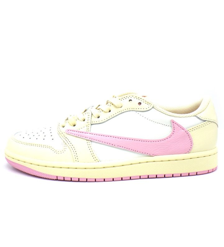ナイキ NIKE × トラヴィス スコット Travis Scott 【 AIR JORDAN 1 RETRO LOW OG IQ7604 100 】 エア ジョーダン 1 レトロ ロー モスリン シャイ ピンク スニーカー　51180