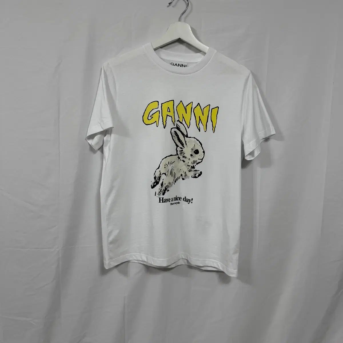 24FW GANNI(ガニー) リラックスド BUNNY(バニー) 半袖 Tシャツ