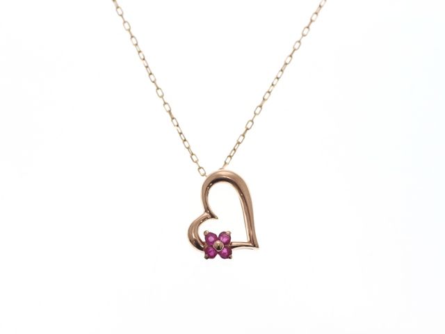 JEWELRY ジュエリー 貴金属･宝石 ネックレス K10ゴールド K10 ルビー レディース【中古】【473】