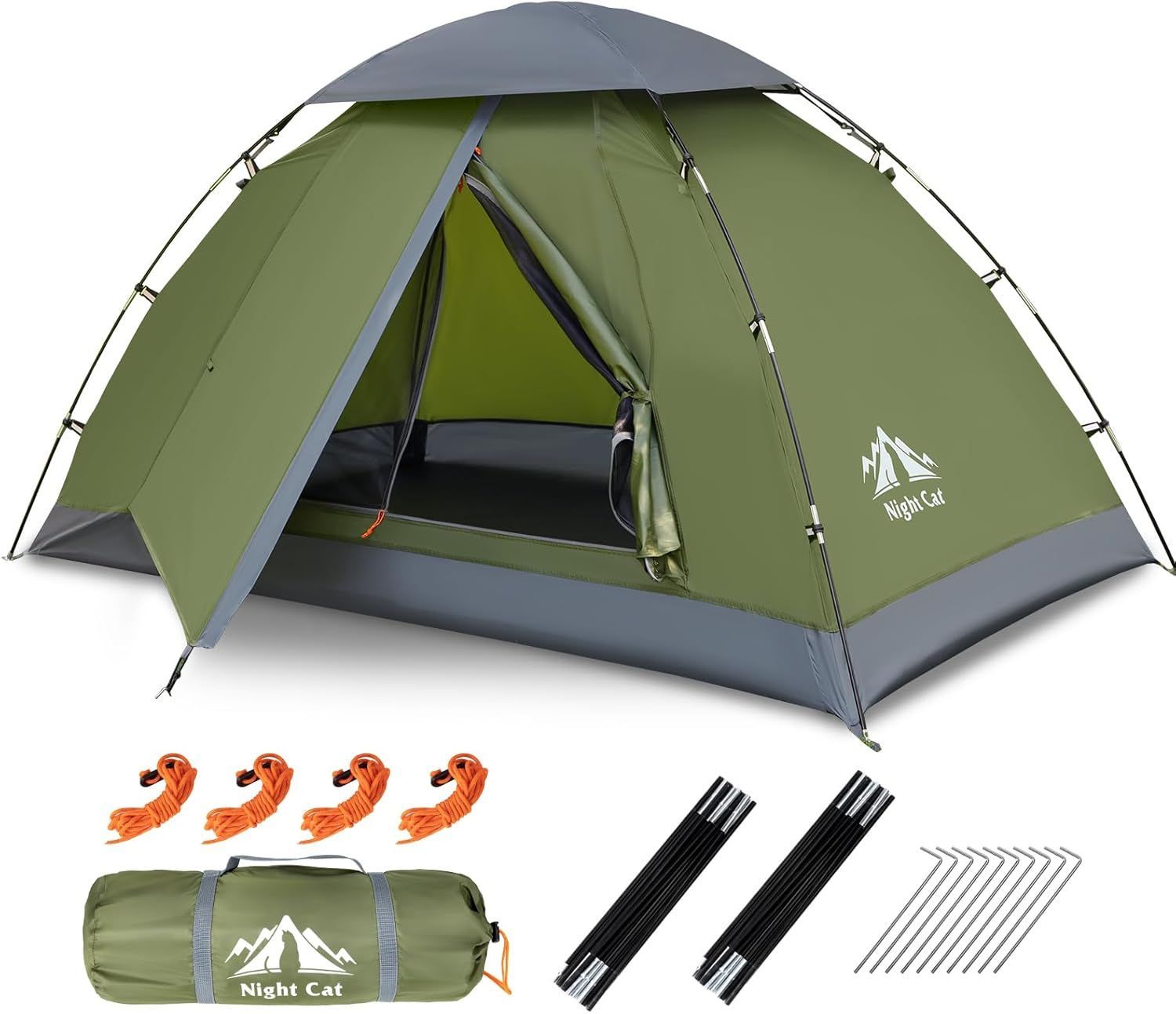 Night Cat ワンタッチテント 1人用 軽量 コンパクト キャンプ 登山