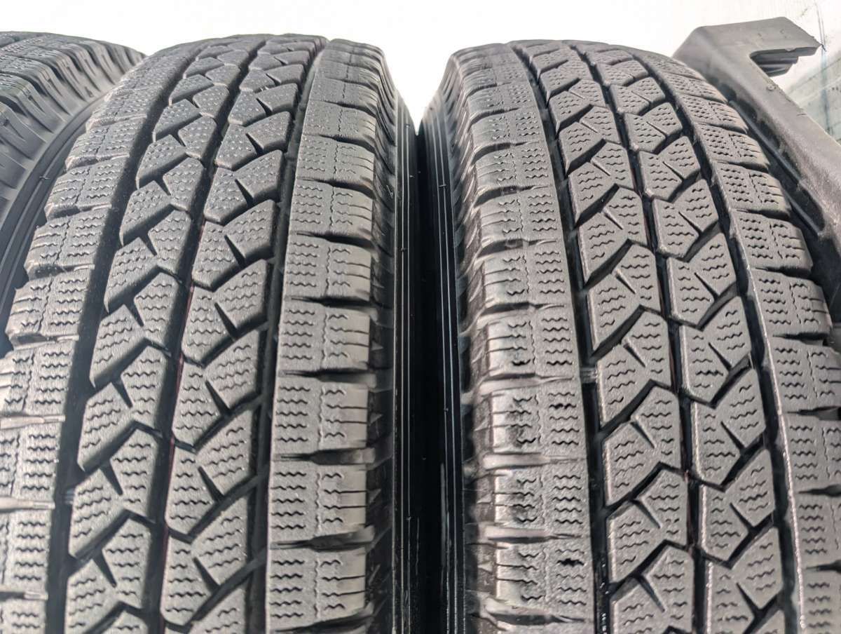 155/80/14LT冬2021年製造　ブリヂストン　#1953 155/80R14 88/86N LT ブリヂストン ブリザック VL1 TOPY V6A 14x5.0