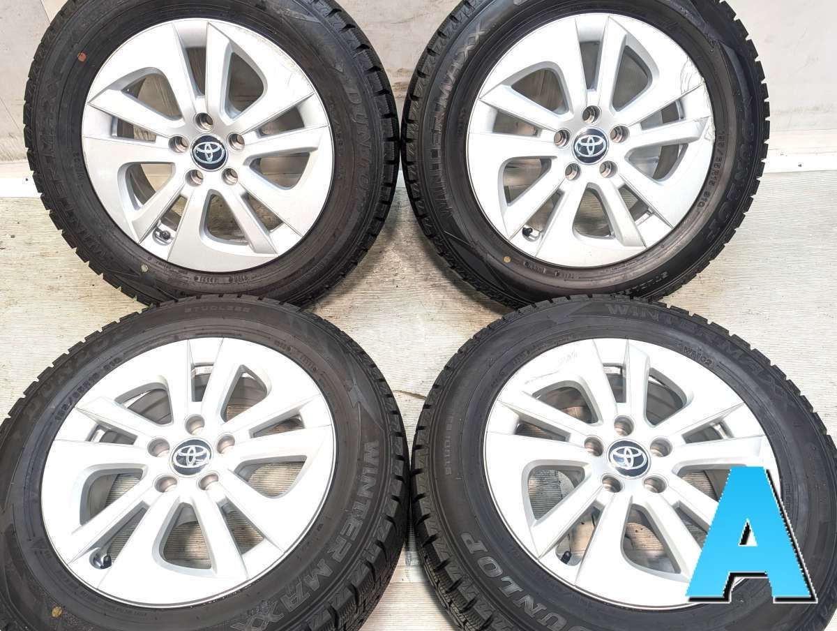 195/65R15 ダンロップ ウィンターマックス WM02 トヨタ純正 15x6.5 40 100-5穴 中古タイヤ スタッドレスタイヤ ホイールセット 4本セット w15260605913