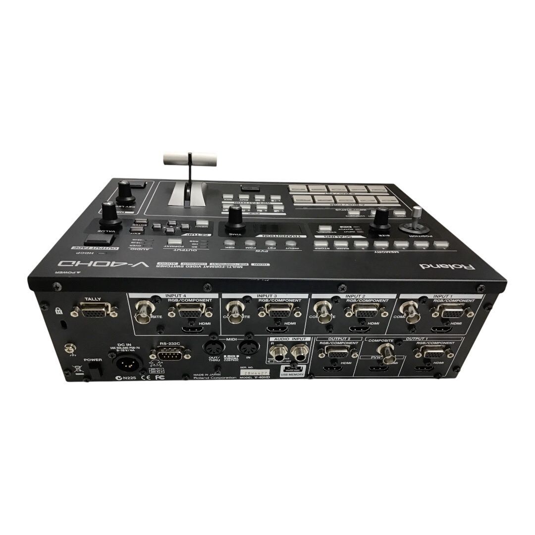 Roland V-40HD＋ハードケース【PVW OUT不具合】ジャンク品 ジャンク品④ INPUT3・INPUT4不具合)】Roland V-40HD ビデオ