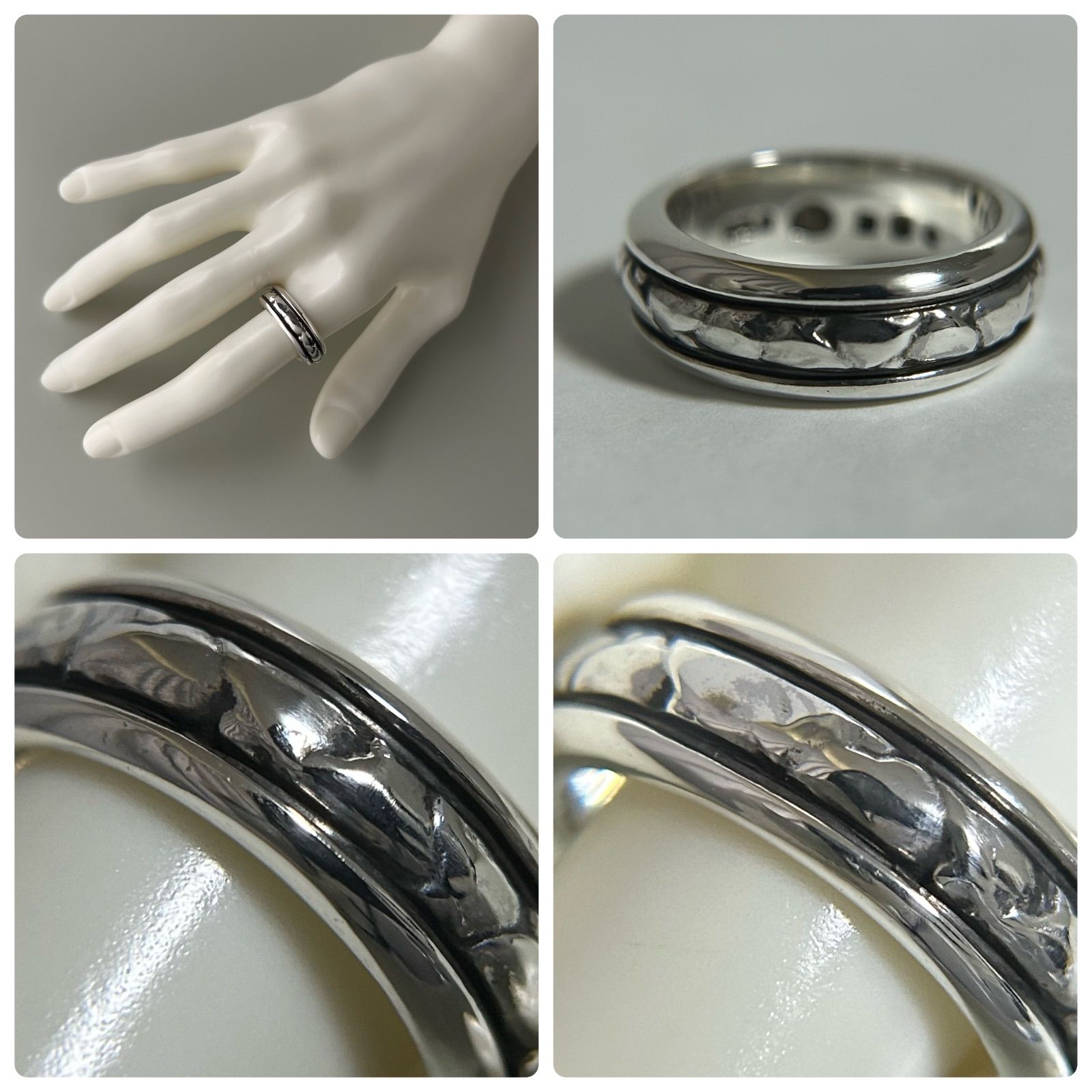  ジョージジェンセン スターリングシルバー 指輪 925 ジョージジェンセン リング 指輪 28C AG925 約13～13.5号 Georg Jensen
