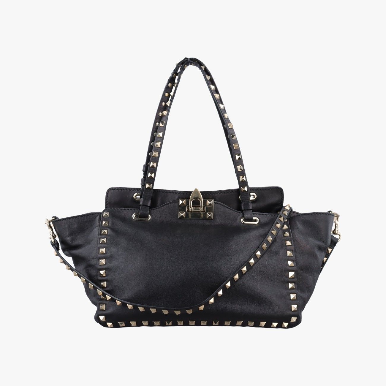 ヴァレンティノValentinoロックスタッズ ブラック レザー BS-E037BOL1 23,430円