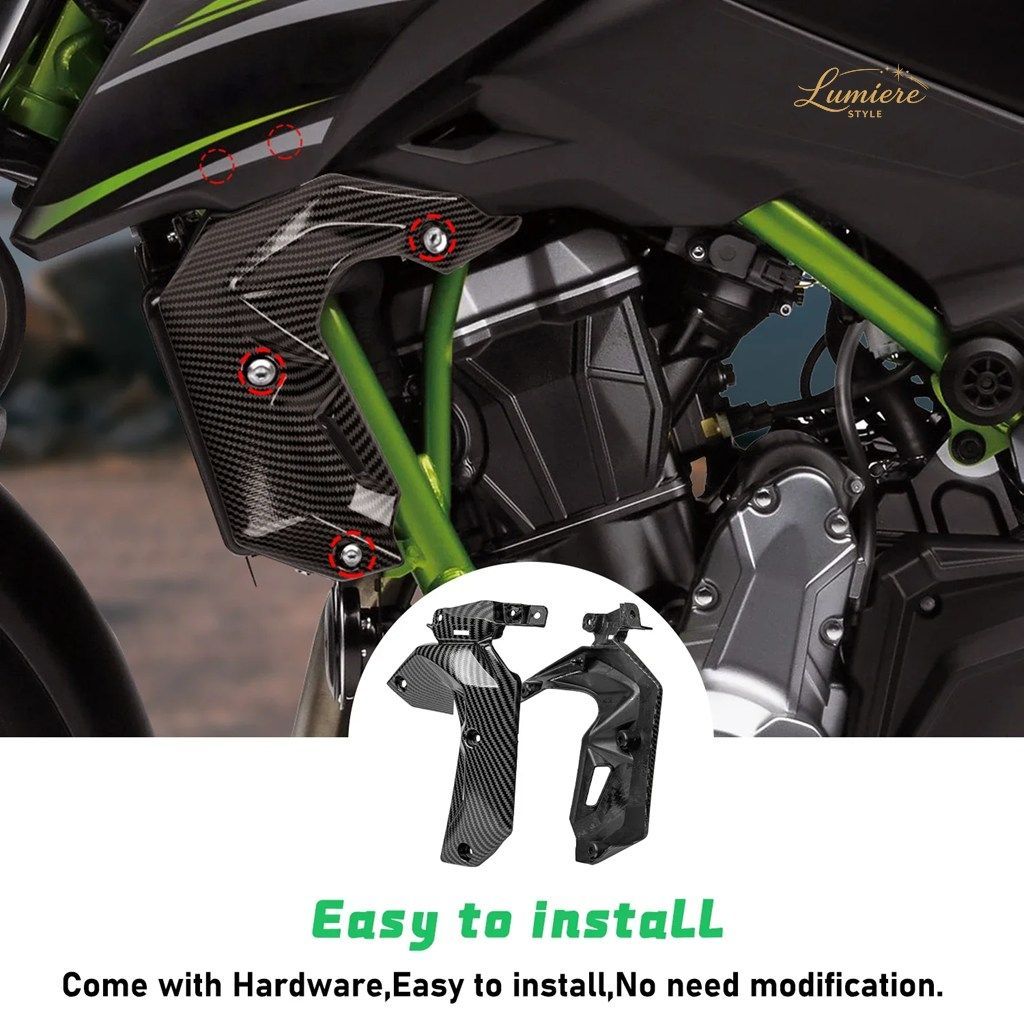 For Kawasaki Z 650 Z650 2017 2018 2019 Radiator Side Cover Water Cooler Side Panel Fairing Cowl Motorcycle Accessories