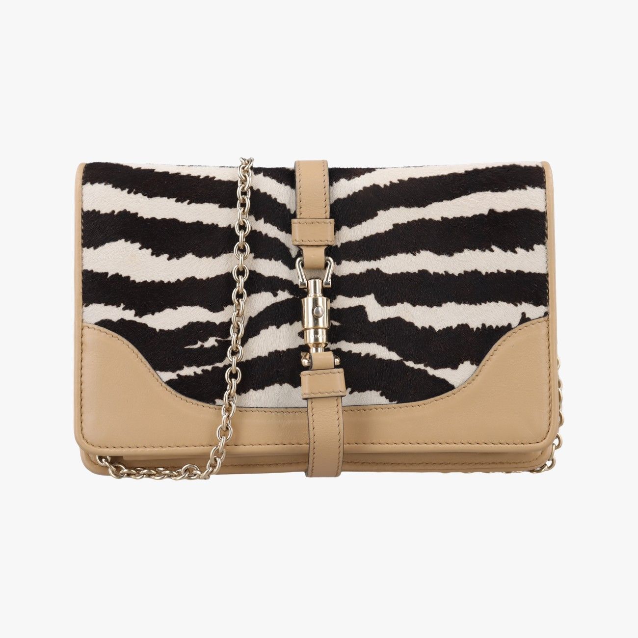 グッチGucciブロードウェイ ベージュ×マルチカラー ハラコ×レザー 283061 C010595293