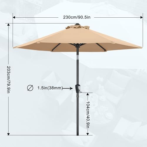 マスターキャノピー(MASTERCANOPY) ガーデンパラソル 直径230cm マスターキャノピー(MASTERCANOPY) ガーデンパラソル 直径230cm