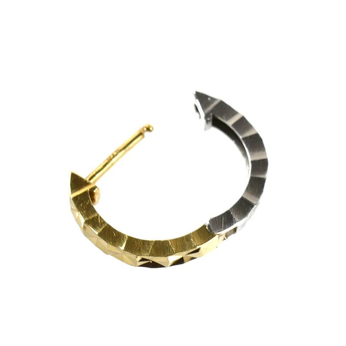 K18YG/WG ピアス 0.7g 片耳のみ ユニセックス 中古 - メルカリ