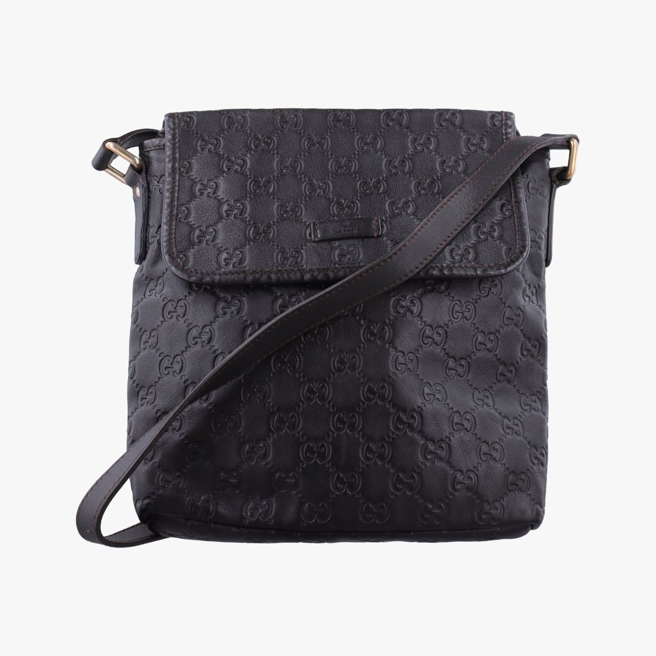 グッチGucciGGプラス GGスプリーム ブラウン レザー 223666 D015647508