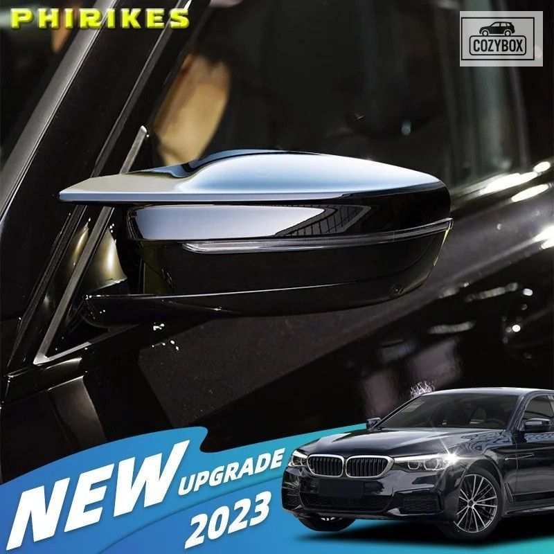 2p ブライトブラックサイドウイングバック ミラー カバーキャップ BMW 3 シリーズ G20