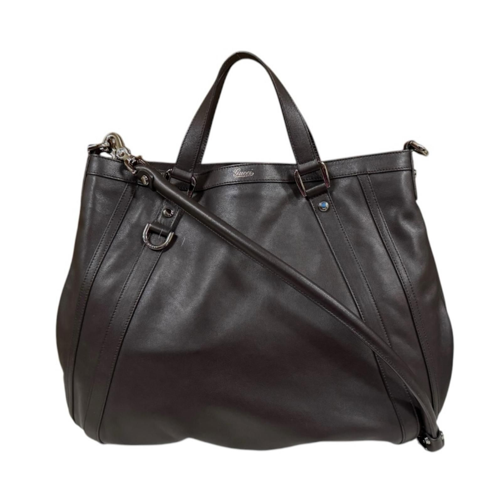 グッチ アビー ショルダーバッグ レザー 268641 ブラウン レディース GUCCI 中古 グッチ