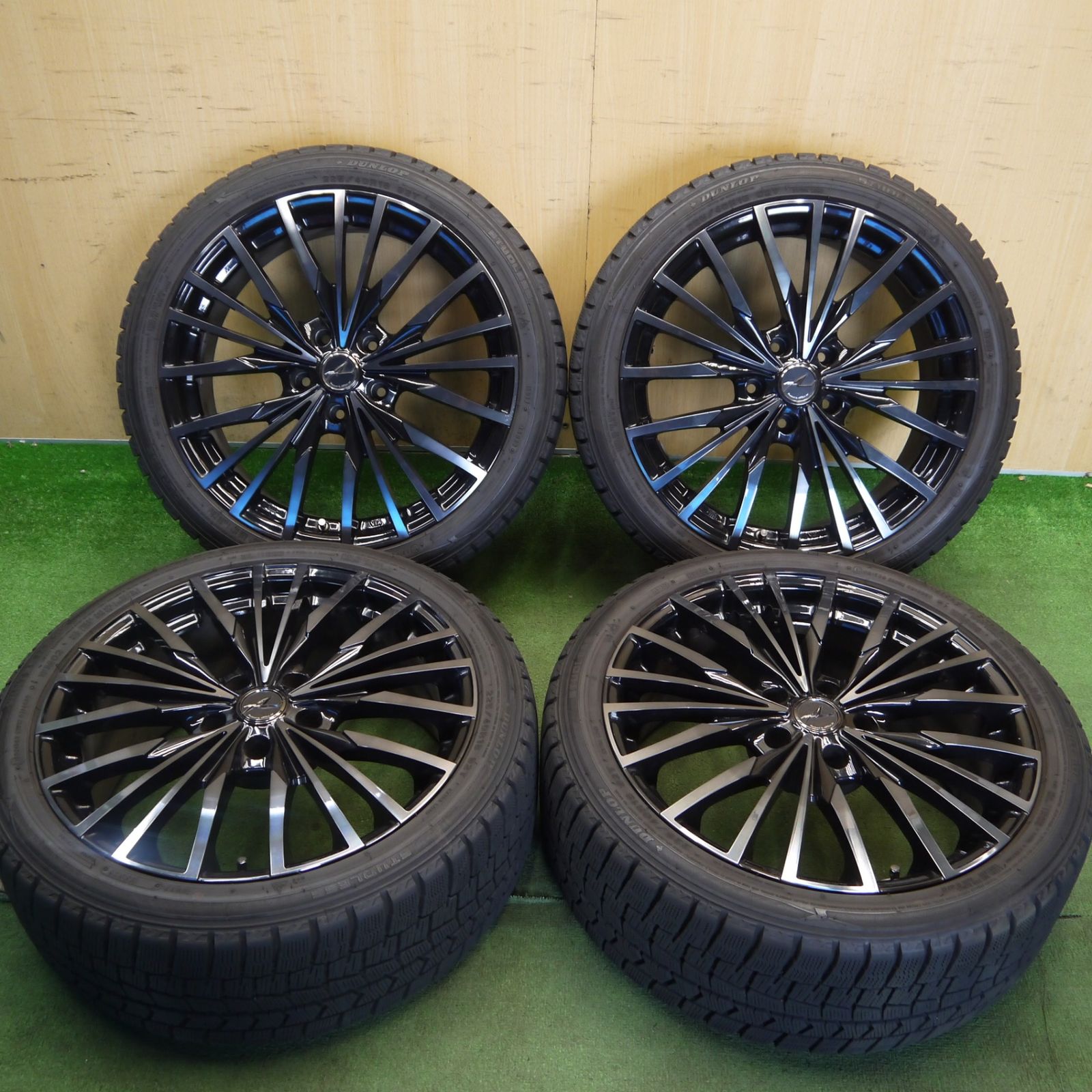 バリ溝！22年！キレイ！9.5分◎スタッドレス 225/40R18 ダンロップ 